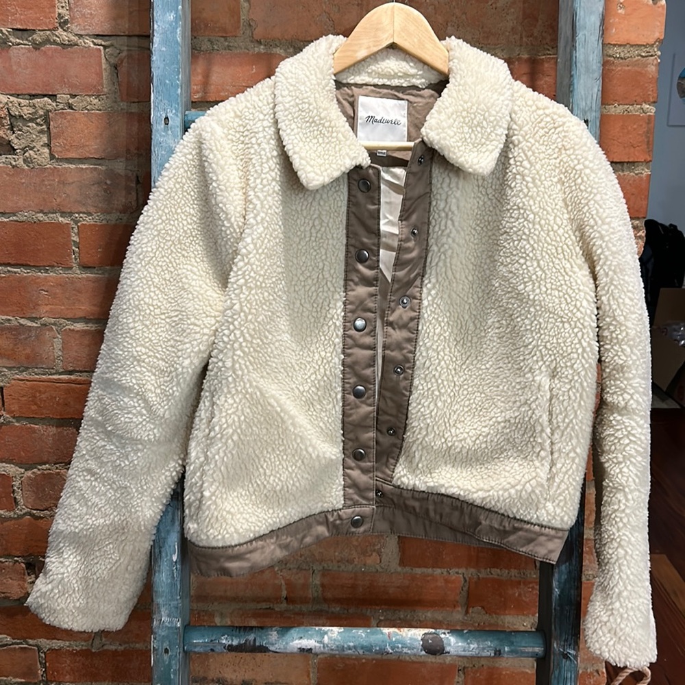 Madewell Sherpa Crop Jacket